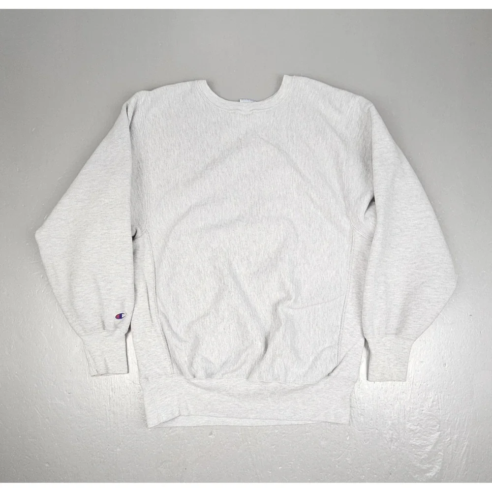 VTG Champion‎ KU Kansas Jayhawks Reverse Weave Sweater Mens XL Crewneck USA Made - Picture 7 of 7